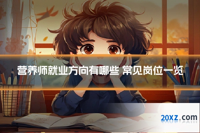 营养师就业方向有哪些 常见岗位一览
