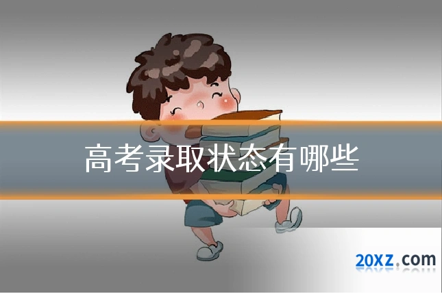 高考录取状态有哪些