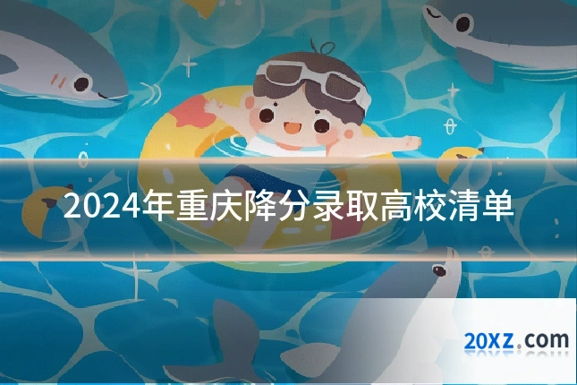 2024年重庆降分录取高校清单