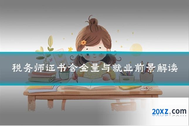税务师证书含金量与就业前景解读
