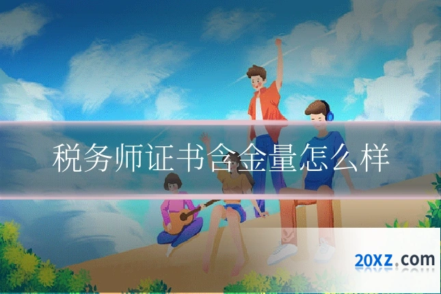 税务师证书含金量怎么样