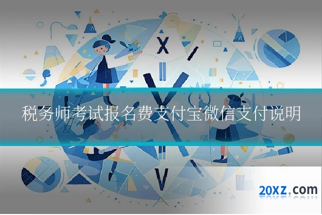 税务师考试报名费支付宝微信支付说明