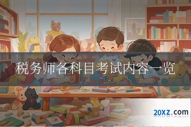 税务师各科目考试内容一览