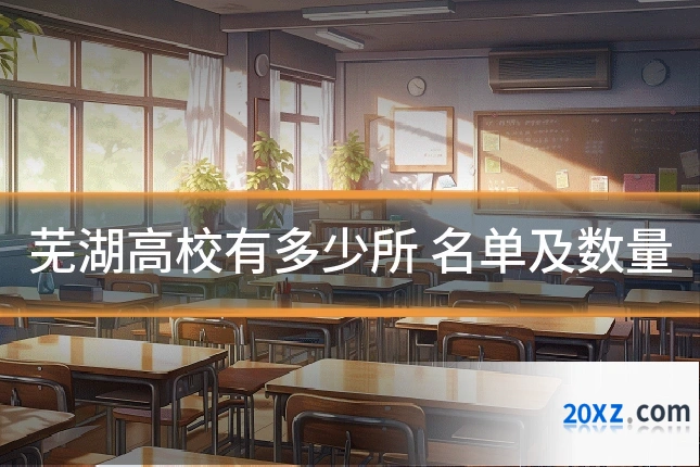芜湖高校有多少所 名单及数量