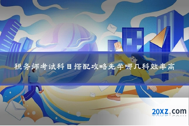 税务师考试科目搭配攻略先学哪几科效率高