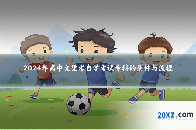 2024年高中文凭考自学考试专科的条件与流程