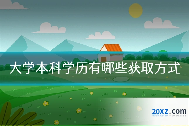 大学本科学历有哪些获取方式