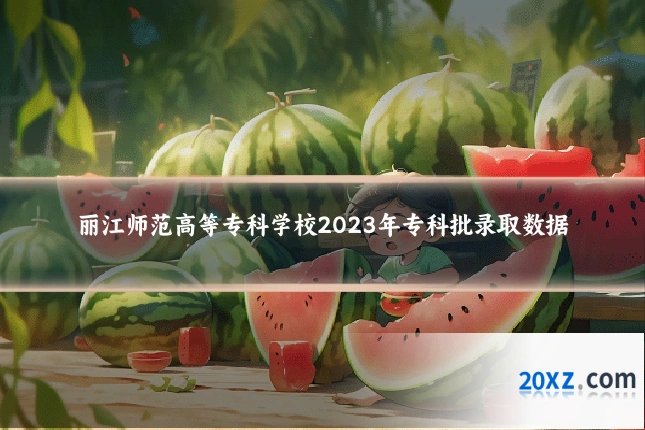 丽江师范高等专科学校2023年专科批录取数据