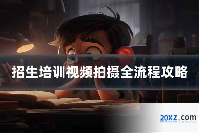 招生培训视频拍摄全流程攻略