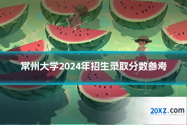 常州大学2024年招生录取分数参考