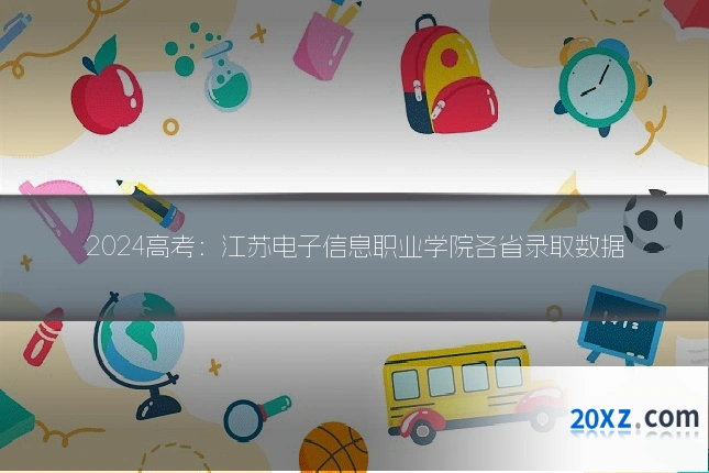 2024高考:江苏电子信息职业学院各省录取数据