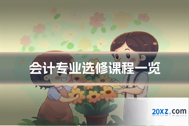 会计专业选修课程一览