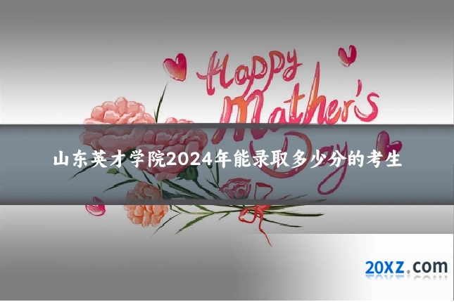山东英才学院2024年能录取多少分的考生
