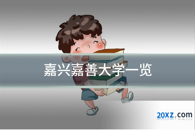 嘉兴嘉善大学一览