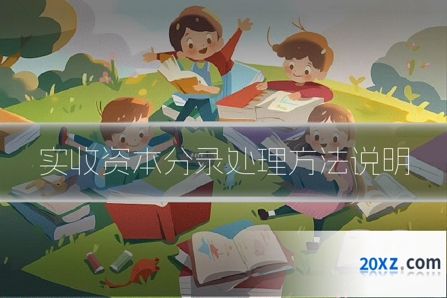 实收资本分录处理方法说明
