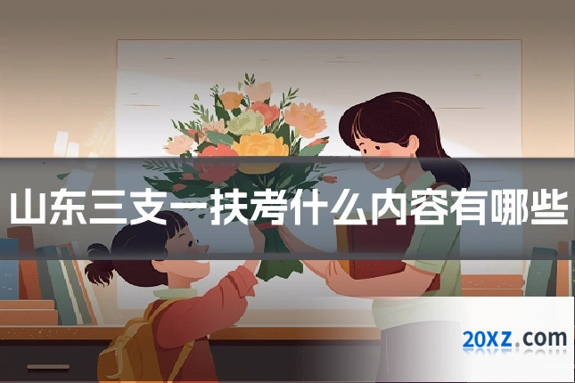 山东三支一扶考什么内容有哪些