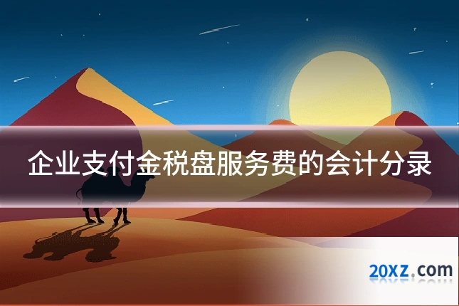 企业支付金税盘服务费的会计分录