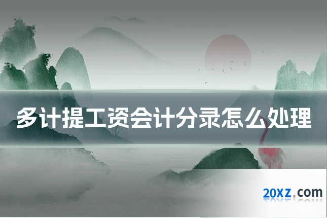 多计提工资会计分录怎么处理