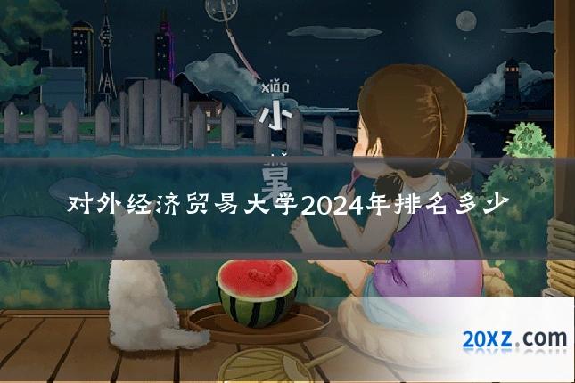 对外经济贸易大学2024年排名多少