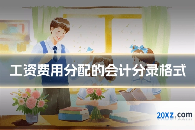 工资费用分配的会计分录格式