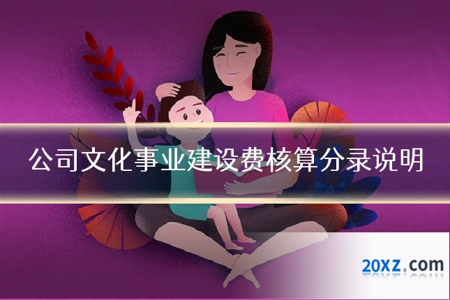 公司文化事业建设费核算分录说明
