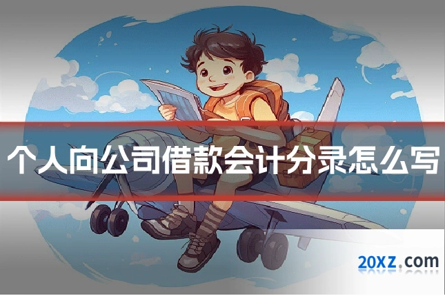 个人向公司借款会计分录怎么写