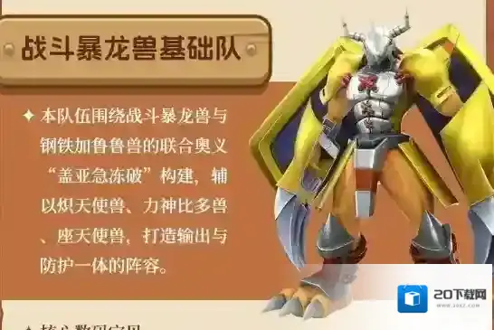 数码宝贝源码阵容强力搭配推荐攻略