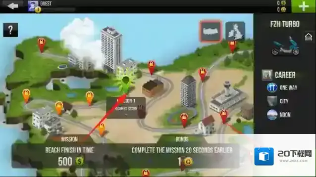 公路赛车摩托骑手