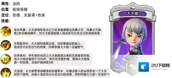 我叫mt归来大大姐怎么样 大大姐属性定位人物技能解析