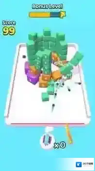 命中方块3D消除