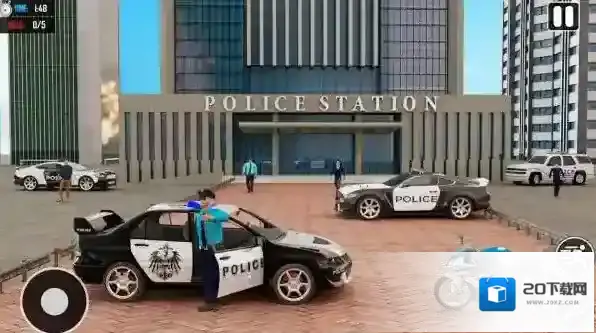 警车特技巨型坡道警车