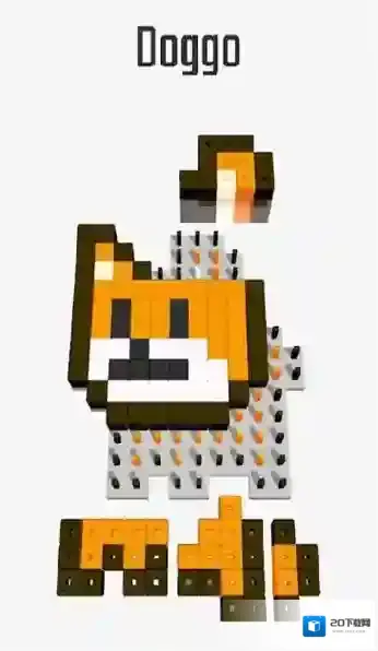 杂乱的像素方块方块