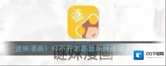 《谜妹漫画》打不开老是显示网络错误解决办法