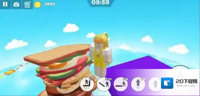 逃脱三明治岛跑酷场景