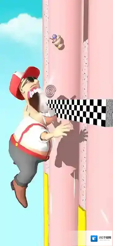 啃墙下落赛刹车