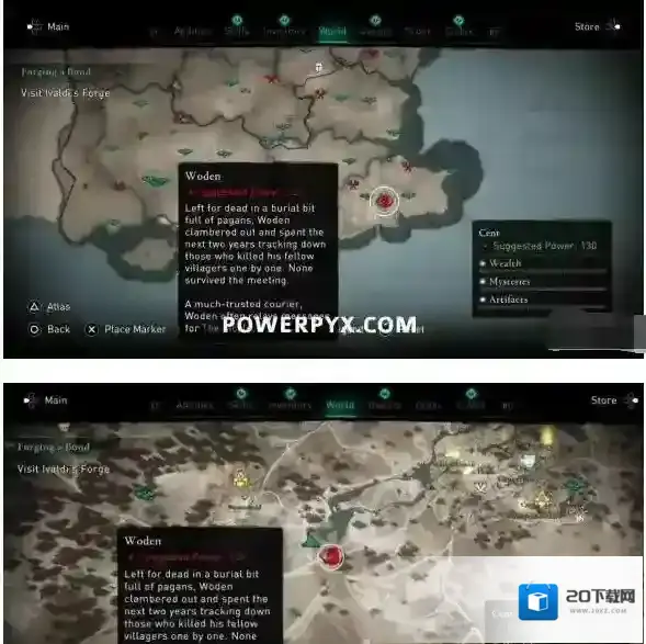 刺客信条：英灵殿地图上